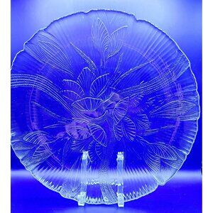 Arcoroc Canterbury Crocus Dinner Plate Cake Serve Ware Set Of 3 Measures 10.75